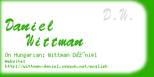 daniel wittman business card